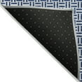 thumbnail image 4 of 9' X 12' Navy Blue And Gray Geometric Washable Indoor Outdoor Area Rug, 4 of 5