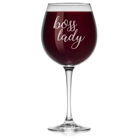 Wine Glass Boss Lady (Large Stemmed, 20oz)