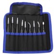 thumbnail image 1 of 9 pcs Anti-static Tweezers Precision ESD Tweezers Maintenance Tools Kit, for Electronics Repair, black, 1 of 5