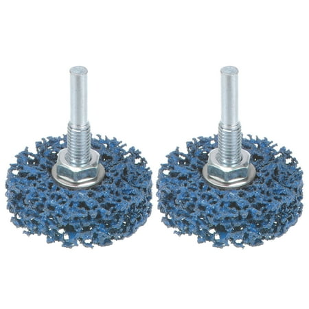 

Uxcell 2pack Strip Wheel Stripping Wheels 2 x1/2 x1/4 Shaft for Angle Grinder Blue