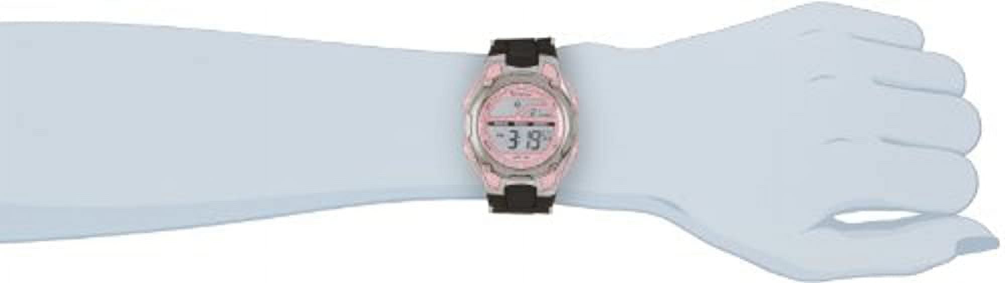 Armitron 45-6984PNK Womens Pink Case Watch With Black Strap LCD Display