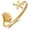 Starfish Shell, variant on Gold Shell Cuff Bracelets for Women - Trendy Boho Open Cuff Bangles Vintage Statement Bangle Bracelet Irregular Gold Arm Cuffs