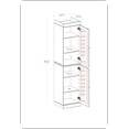 thumbnail image 7 of Palace Imports 100% Solid Wood 16.5" Bathroom Cabinet with Doors, Black, 7 of 7