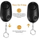 thumbnail image 2 of 1 paquete de alarma personal 120-130Db sonido seguro autodefensa alarma de seguridad de emergencia llavero linterna LED para mujeres niñas niños mayores exploradores (negro), 2 of 5