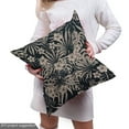 thumbnail image 5 of Ambesonne Hawaiian Fabric by the Yard Upholstery, Simplified Hibiscus Leaves, 10 Yards, Pale Sepia Charcoal Grey, 5 of 5