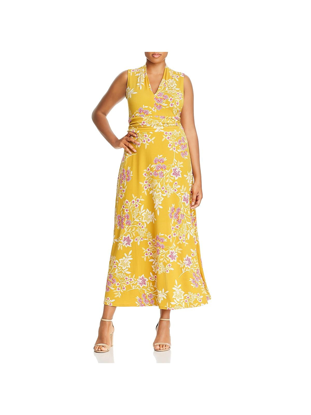 yellow vince camuto dress