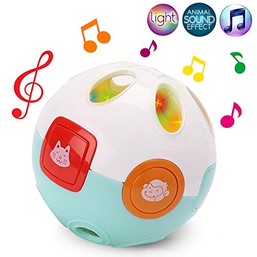 Baby Musical Flashlight Crawling Learning Ball for Infants Interactive