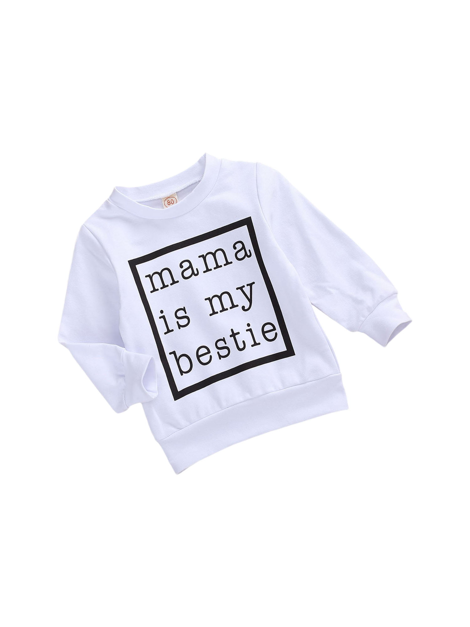 Mxiqqpltky Baby Girl Pullover Sweatshirt,Toddler Crewneck Long Sleeve Tops,Newborn Fall Winter Cotton Blouse Outfit 