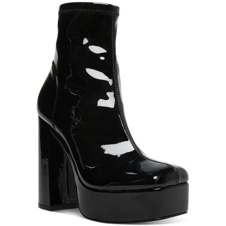 

Steve Madden Womens Bianca Patent Platform Ankle Boots