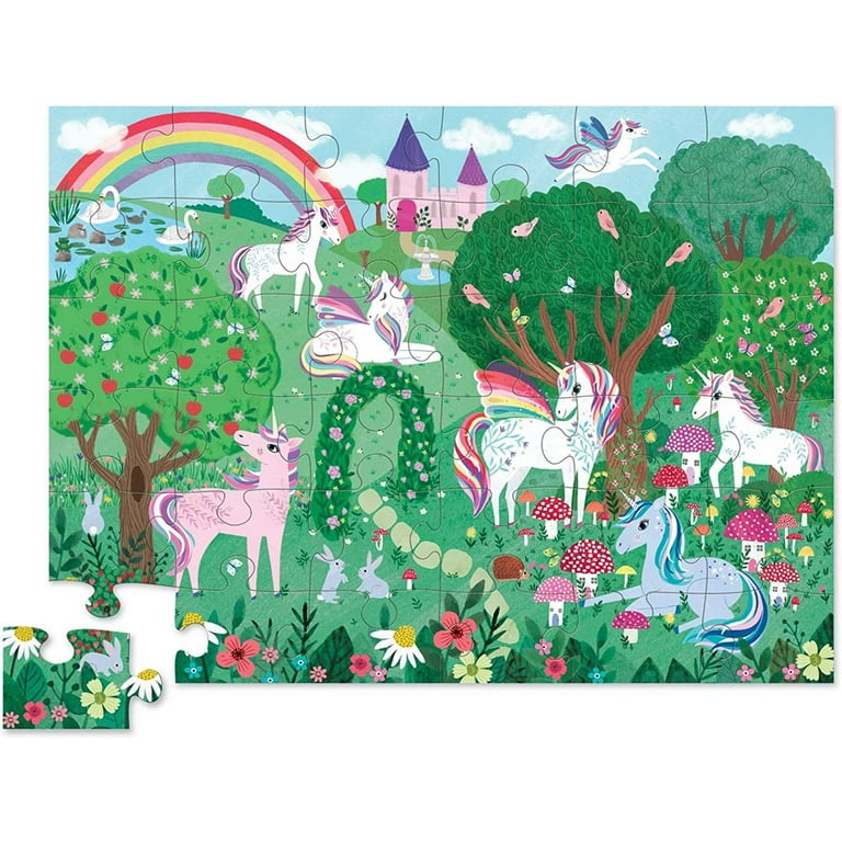 Crocodile Creek Classic Floor Puzzle 36 pc - Unicorn Dreams Crocodile Creek Classic Floor Puzzle 36 pc - Unicorn Dreams