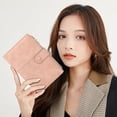 thumbnail image 7 of YooGuoGuo Women's small wallet Leather Bifold RFID blocking Passport Holder with zipper, 7 of 7