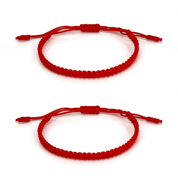 Red String Bracelet, 2pcs Red Bracelet, Protection Bracelet, Good Luck Bracelet, Buddhist Bracelet, Pulseras Rojas de Proteccion Kabbalah Red Bracelet for Women Men Mexican Bracelets Christmas Gifts