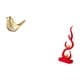 thumbnail image 5 of Figura de pájaros,Figura de pájaro dorado,decoración del hogar,estatua de animal,Escultura abstracta de fuego,Estatua de arte abstracto,adorno decorativo para el hogar,Escultura de fuego, 5 of 8