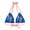 Neon Pink, variant on Effete Feline Claw Marks Scratch Strappy Triangle Bikini Top (AOP)
