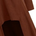 thumbnail image 3 of Brown Essentials Hoodie, Hoodies for Women, Tops Plus Vintage Cloak Fashion Size Blouse Womens Hooded Sweater High Low Women's Blouse L, 3 of 6