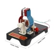 thumbnail image 5 of KAKOWELY 1 Set Electric Motor Model Mini Motor Model Physics Experiment Equipment,5.51"X3.54"X3.43", 5 of 5