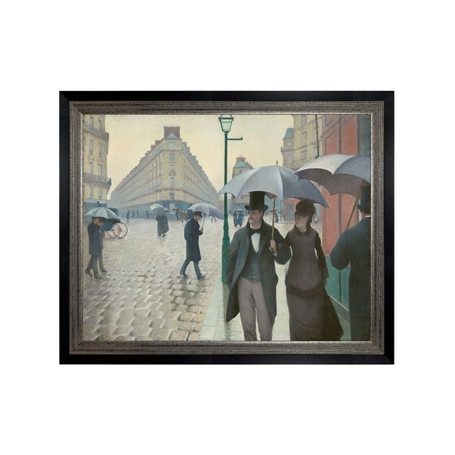 Día Lluvioso en París por Gustave Caillebotte con Marco Premier