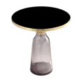 thumbnail image 3 of Pangea Home End Table Coffee Accent Table, Round, Modern, Indoor in Glass, Gray, 3 of 4