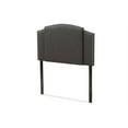thumbnail image 2 of Baxton Studio Allenna Modern and Contemporary Dark Grey Fabric Twin and Full Size Expandable Headboard, 2 of 8