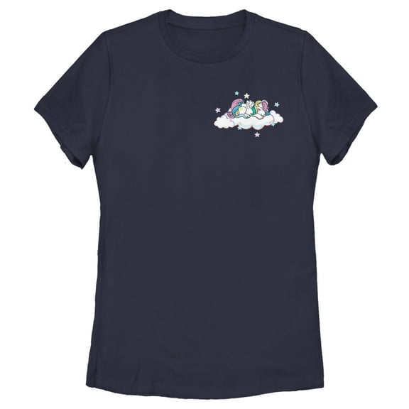 Women's My Little Pony Princess Celestia Cloud Nap Graphic Tee Navy Blue Medium