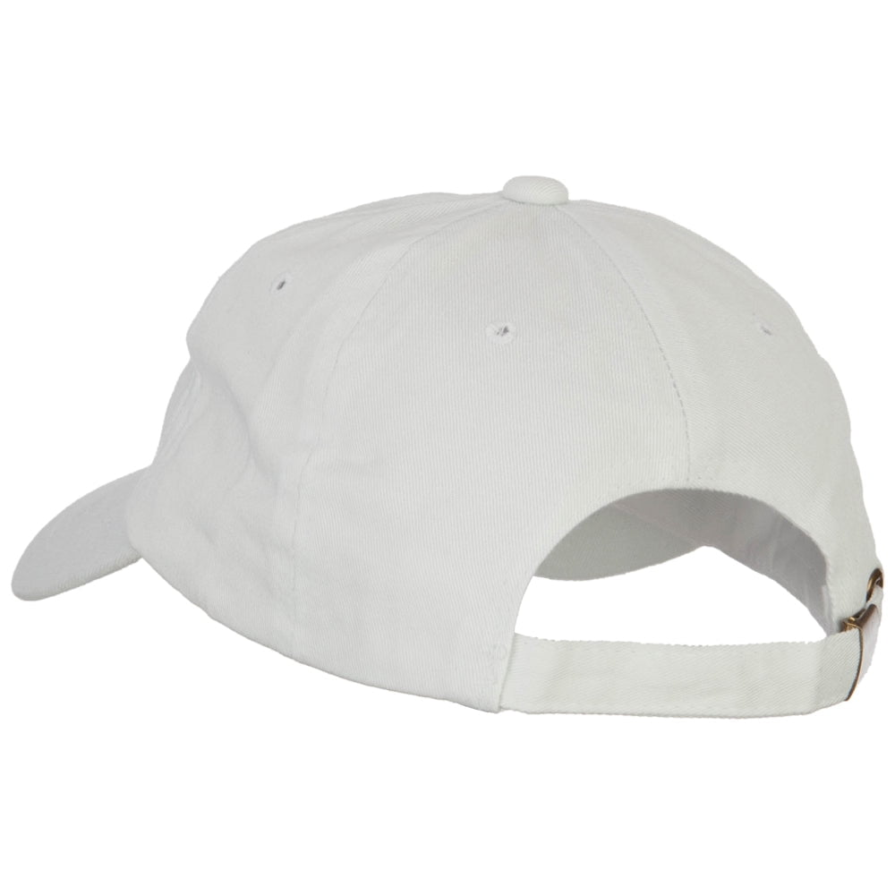 Texas Bluebonnet with Map Embroidered Unstructured Washed Cap - White OSFM