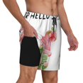 thumbnail image 2 of Fotbe Hello Summer Gnome Traje de Baño para Hombre – Shorts de Natación de Secado Rápido con Forro y Bolsillos-3X-Large, 2 of 6