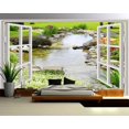 thumbnail image 4 of 3D Wallpaper Window Garden SKU# WAL0346, 4 of 8