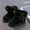 thumbnail image 5 of Casual Ankle Boots for Girls Slip-On Soft Boots with Flat Sole Fleece Lined Faux Fur Comfy Winter Footwear Winter Fashion Footwear Foe Little And Big Girls, 5 of 7