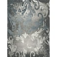 thumbnail image 2 of Roberts, Ellie 25x32 Gold Ornate Wood Framed with Double Matting Museum Art Print Titled - Damask in Silver I, 2 of 4