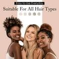 thumbnail image 4 of 100% Mulberry Silk-Scrunchies for Hair Sleep, Women Grils Silk Hair Ties for Frizz & Breakage Curly Hair, No Damage, Elastics Ponytail Holder, 3 Pack, 4 of 12