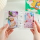 thumbnail image 4 of Titular De La Tarjeta Fotográfica Bolso Carpeta transparente de PVC, libro de mano DIY, portatarjetas, álbum de tres agujeros (blanco), 4 of 5