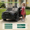 thumbnail image 3 of Xuanlur 24V 160W Licensed Dodge RAM 2500 Ride on Toy for Big Kids, 2 Seater Ride On Car with Remote Controll, Ride on Truck w/4-Wheel Suspension, Storage, Dual-Speed Modes, Soft Start & Stop (Black), 3 of 7