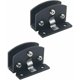 thumbnail image 1 of 2pcs of glass door hinges showcase wine cabinet clip door hinge(suitable for 5-8mm thickness glass-Blackdoor hinge replacement parts -black - Silver, 1 of 5