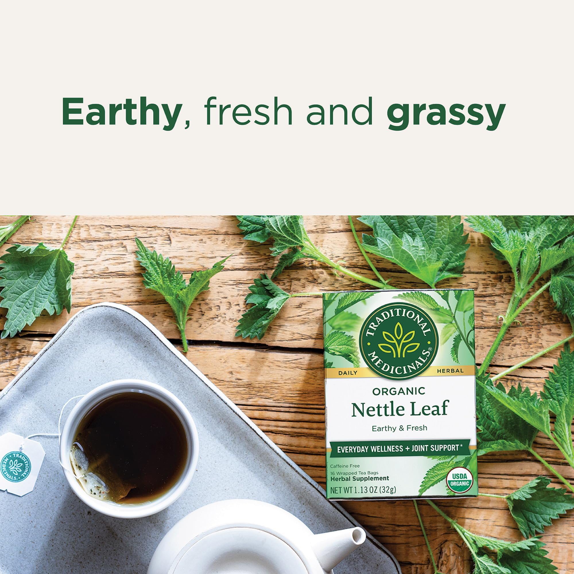 Traditional Medicinals, Organic Nettle Leaf Herbal Tea , 16 Tea Bags