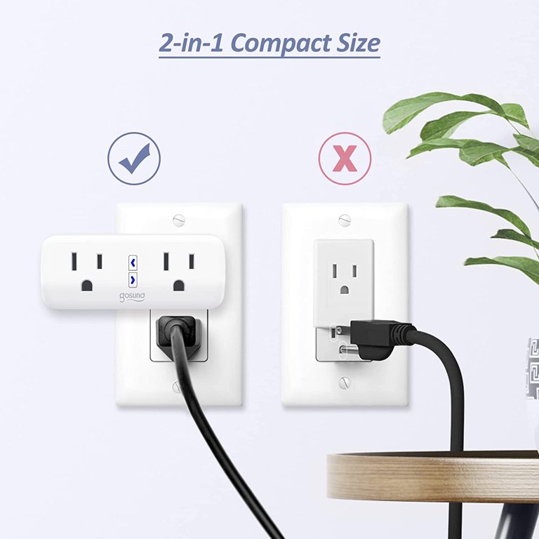 Gosund Smart Plug 120-Volt 1-Outlet Indoor Smart Plug (4-Pack) in the Smart  Plugs department at