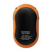(2 pack) Ozark Trail 5200mAh Rechargeable and Portable 3-Temperature Hand Warmer for Camping, Orange