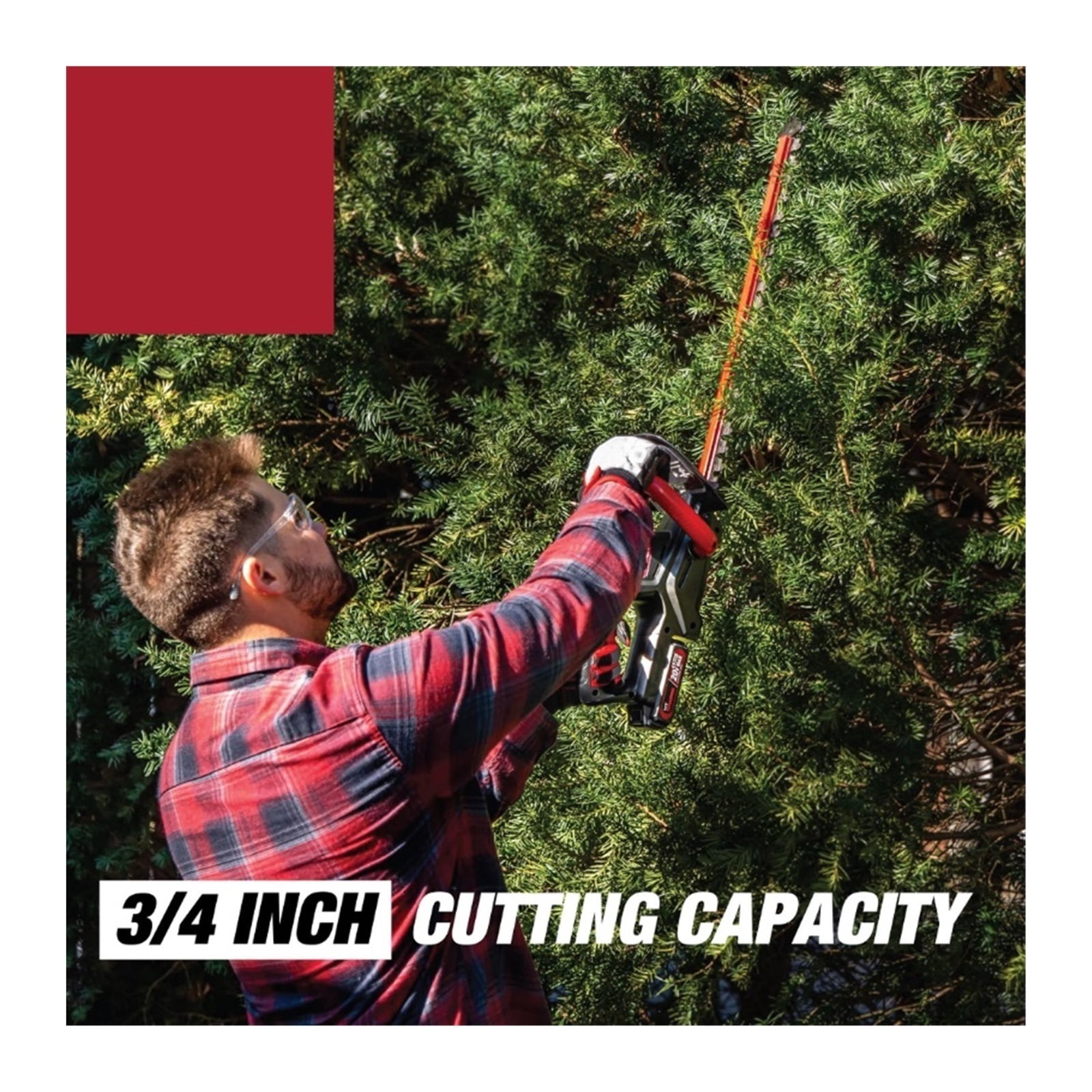 20V Max 22-inch Cordless Battery Powered Hedge Trimmer ,2 IN 1 Trimmer & Edger