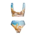 thumbnail image 5 of Daiia Beach Starfish Shell Women's Bikini Set Two Piece Swimsuit High Waisted Bikini Adjustable Straps Bikini Perfect for Beach, Pool, and Summer Vacation-XX-Large, 5 of 9