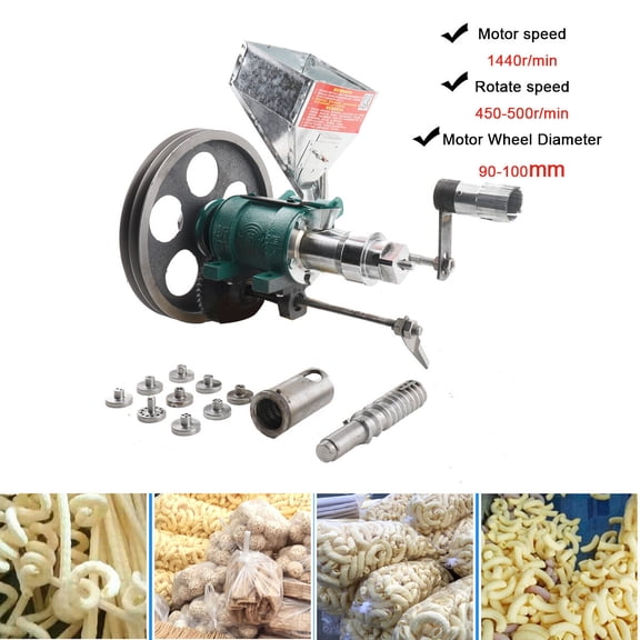 CDZHLTG 4-5.5kw Corn Rice Food Extrusion Machine Corn Puffed Extruding Food Extruder with 9 Molds