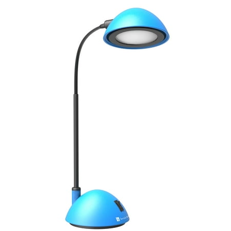 Desk Lamp Adjustable Gooseneck for Reading, Crafts, Writing- Modern Design Light for Bedroom, Home, Office, and Dorm by Lavish Home, (Best Lighting For Home Office)