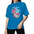 thumbnail image 2 of Heart & Flowers Art Print Women's T-shirt, 2 of 3