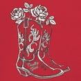 thumbnail image 3 of Country Girl Boots Women's V-Neck T-shirt Vintage Cowgirl Western Floral Southern Rustic Country Style Cute Roses Rodeo Tee, 3 of 7