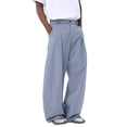 thumbnail image 4 of Men's Casual Sport Flared Trousers with Checked Pattern Modern Loose Fit and Functional Style for Everyday Wear, 4 of 7