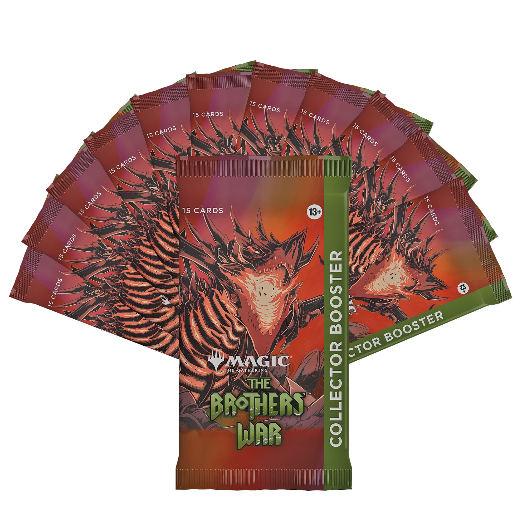 mtg brothers war booster box Magic: The Gathering The Brothers' War Collector Booster | 15 Magic Cards :  Toys & Games
