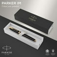 thumbnail image 2 of Parker IM RollerBall Pen, Black Lacquer Gold Trim with Fine Point Black Ink Refill, Gift Box (1931659), 2 of 7