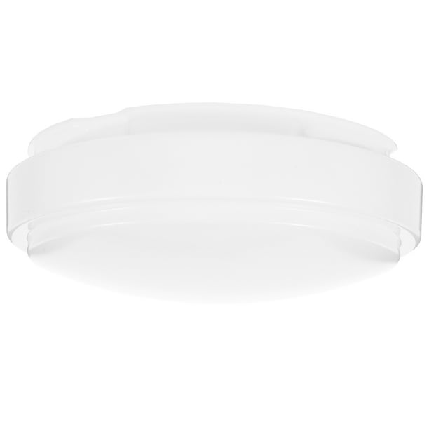GOOHOCHY Pantalla de techo redonda de plástico para lámpara, protector de lámpara, cubierta de luz circular, pantalla de ventilador de techo, cubierta de repuesto para lámpara de cocina y baño.
