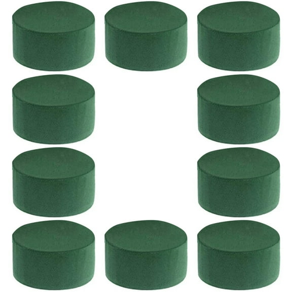 10Pcs Round Florist Blocks Flower Holder Floral Foam for Shop Floral Arrangements and Bouquet Design