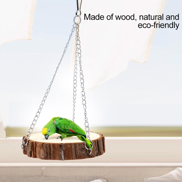 Jouet Balançoire en Bois Naturel et Durable, Oiseau Sécuritaire, pour