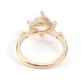 thumbnail image 3 of 0.8 Carat Rose Gold Moissanite Rings for Women D Color 925 Sterling Silver VVS1 Princess Cut Moissanite Wedding Rings lab Created Diamond Engagement Ring Diamond Ring with Certificate, 3 of 6