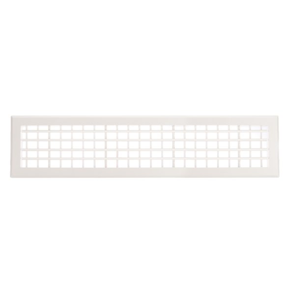 Rejilla de ventilación de plástico Uxcell de 28x5 pulgadas, rejillas de ventilación de aire de salida con cubierta de filtro removible, blanca